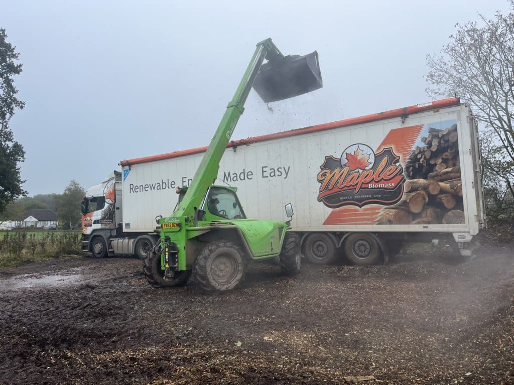 biomass mulch delivery